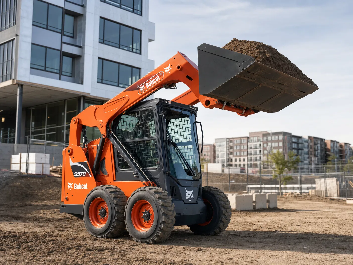 Mini carregadeira Bobcat S450, S510 e S570
