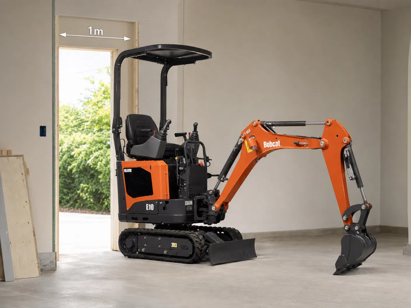 Preparo de terreno e jardim residencial com mini escavadeira Bobcat